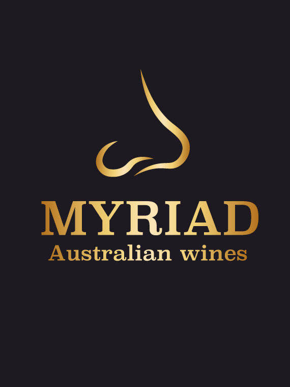 Myriad（ミリアド）オーストラリアワイン専門店のロゴ。